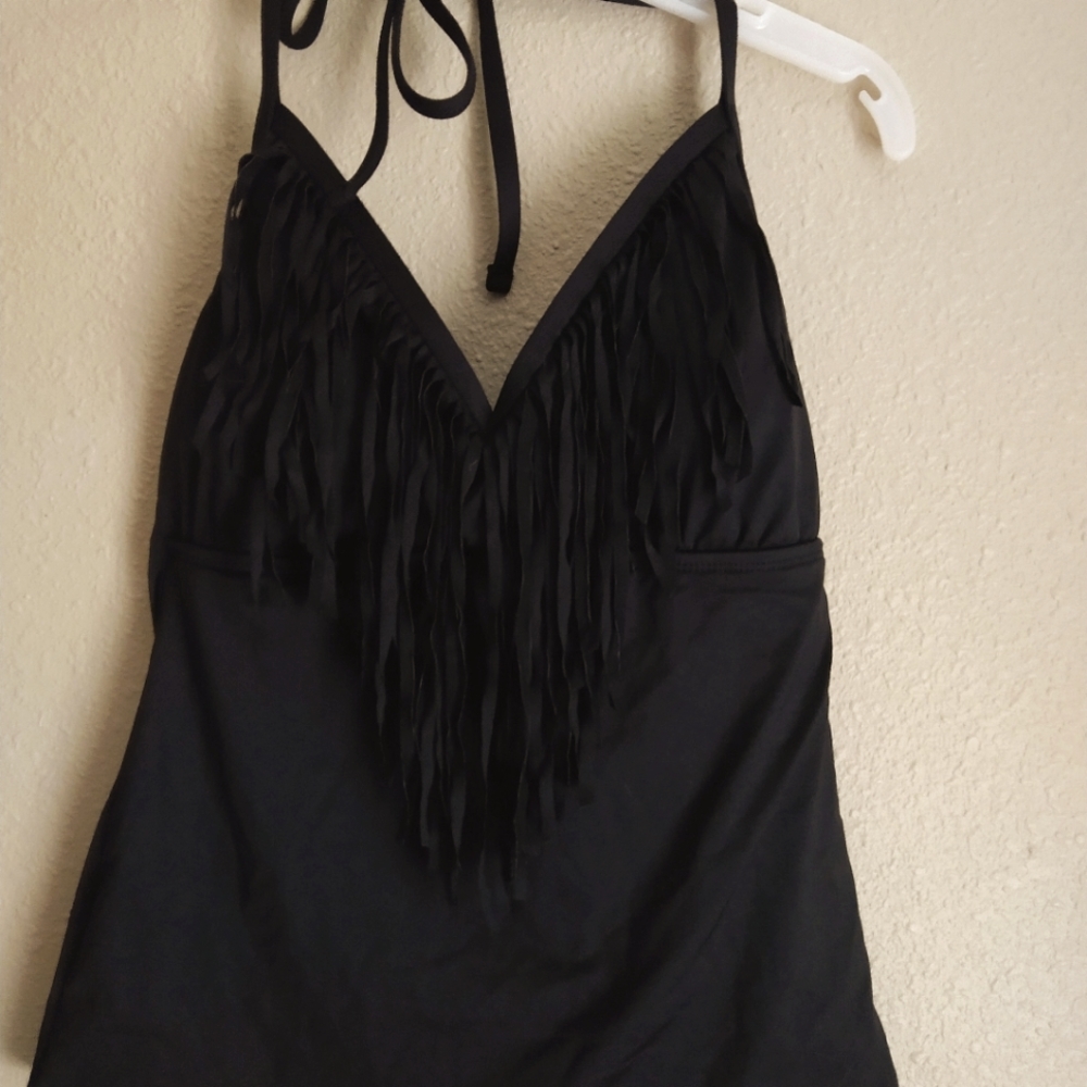 Fringed Swimsuit Top Only